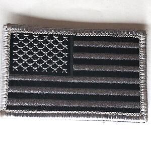 Infrared‑Reflective Subdued U.S. Flag Patch, 3x2" Hook Back w/ Sew-On Loop Panel